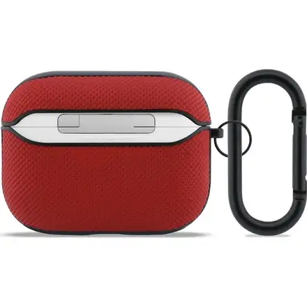 Lacoste Petit Pique Croc Logo Patch Pouzdro pro AirPods 3 Pro červené