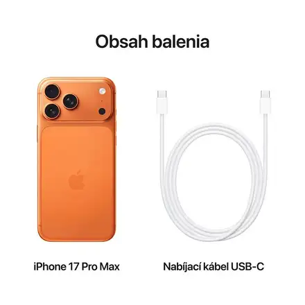 iPhone 17 Pro Max 512GB Kosmicky oranžový *Třída C*