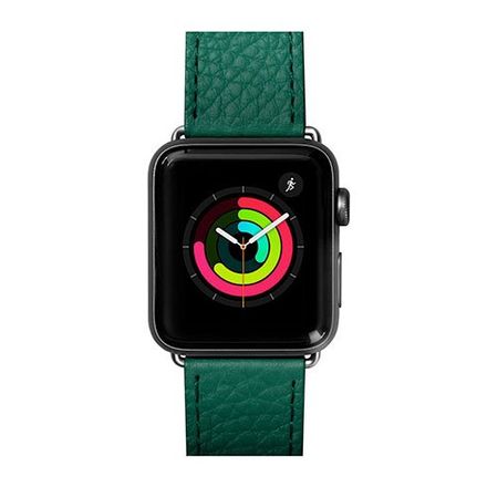 LAUT kožený řemínek Milano pro Apple Watch 38/40/41mm - Emerald
