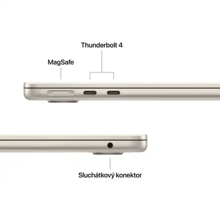 MacBook Air 13" Apple M5 10core CPU 10core GPU 16GB 1TB Hvězdně bílý CZ