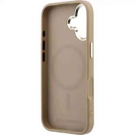 Karl Lagerfeld PU Perforated Monogram MagSafe MagSafe kryt iPhone 17 hnědý