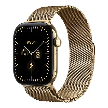Apple Watch 46mm Radiant Gold Milanese Loop-S/M