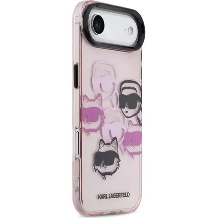 Karl Lagerfeld IML Multi K&CH Heads kryt iPhone Air růžový