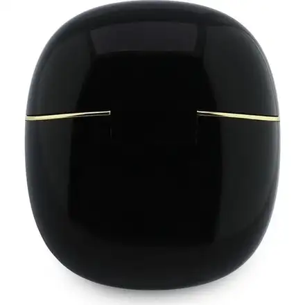 Guess Gold Line Glossy Classic Logo TWS Bezdrátová Sluchátka černá