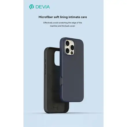 Devia kryt Nature Series Silicone Magnetic Case pro iPhone 16 - Gray White
