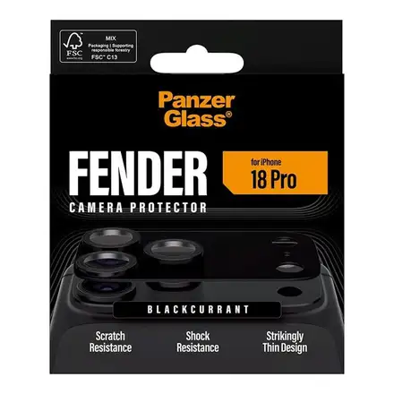 PanzerGlass Fender Camera Protection pro iPhone 18 Pro-Black Currant