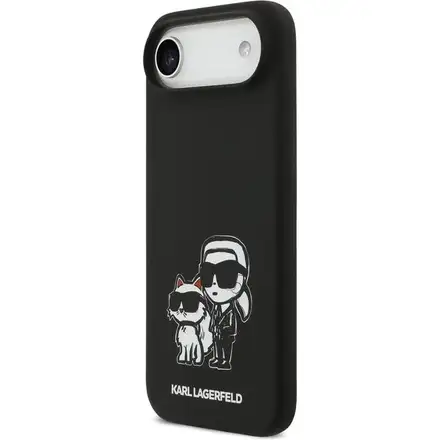 Karl Lagerfeld Liquid Silicone K&CH Sketch MagSafe kryt iPhone Air černý