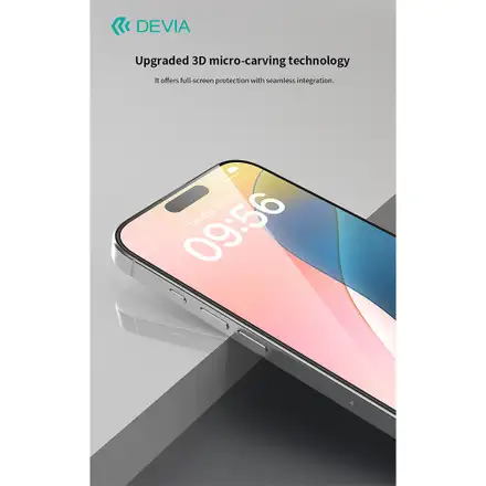Devia ochranné sklo Star Series pro iPhone 16 Pro - Black Frame