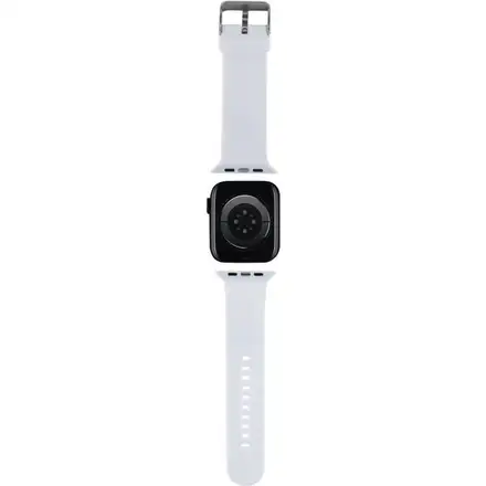 Karl Lagerfeld Karl and Choupette Head NFT Řemínek pro Apple Watch 42/44/45/46/49 bílý
