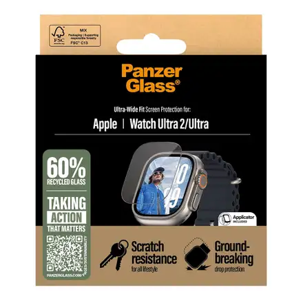 PanzerGlass ochranné sko pro Apple Watch Ultra 49mm-Clear
