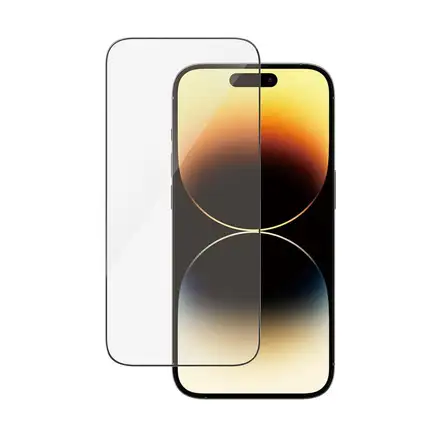 PanzerGlass ochranné sklo UWF AB s aplikátorem pro iPhone 14 Pro-Black Frame