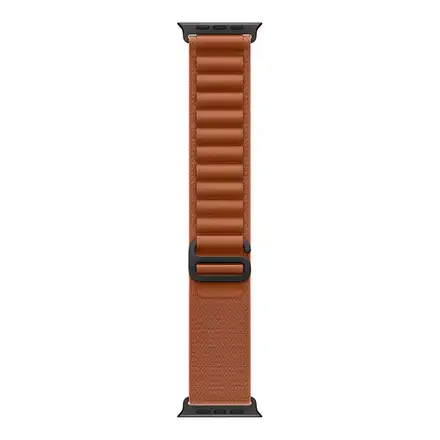 Apple Watch 49mm Terra Cotta Alpine Loop - Medium - Black Titanium Finish