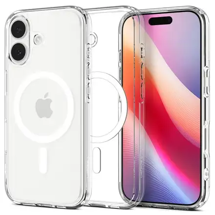 Spigen kryt Ultra Hybrid Magsafe pro iPhone 17 - Clear White