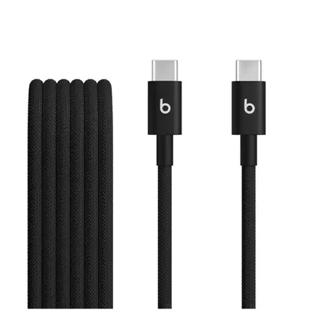 Apple Beats USB-C to USB-C Woven Cables (1.5 m) - Bolt Black (2-Pack)