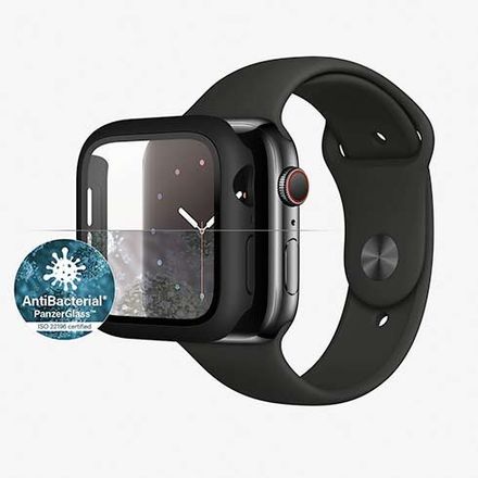 PanzerGlass ochranné sko Full Body AB pro Apple Watch 4/5/6/SE 44mm-Black Frame