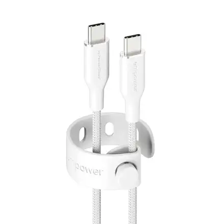 PanzerGlass kabel EMPOWER Racing USB-C na USB-C 1,2 m 60W - bílý