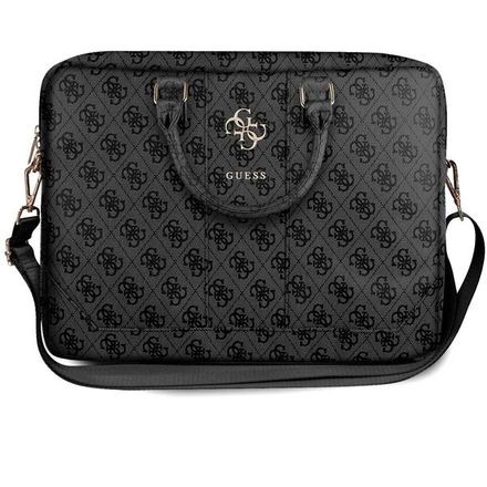 Guess PU 4G Metal Logo Brašna na MacBook 15/16" šedá