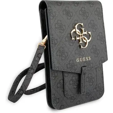 Guess PU 4G Metal Logo Taška na Telefon šedá