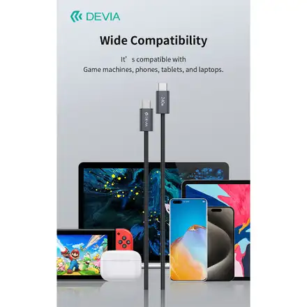 Devia kabel USB-C Extreme Speed ??Series 240W Cable 2m - Black