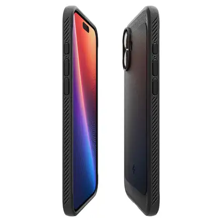 Spigen kryt Rugged Armor MagSafe pro iPhone 16 - Matte Black