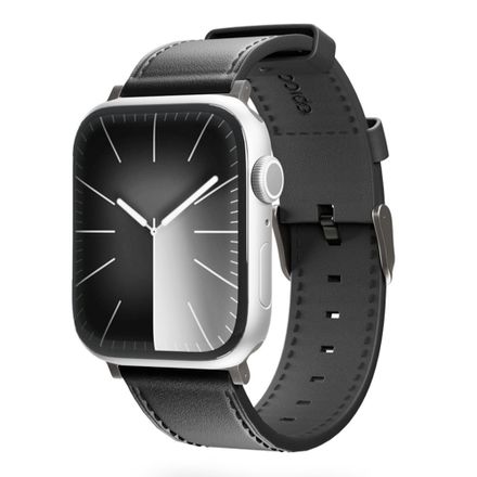 Epico Watch Strap Leather 49/46/45/44 mm - černá