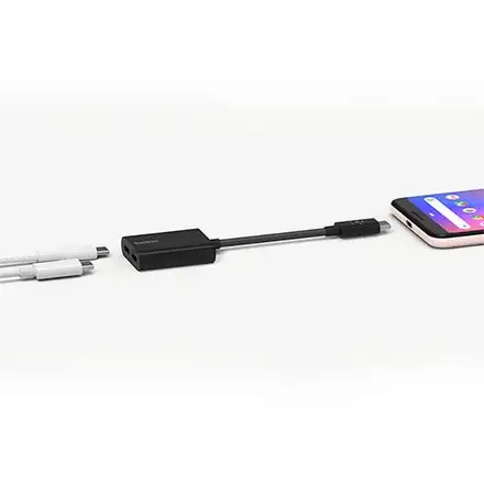 Belkin USB-C Audio + Charge adapter-Black