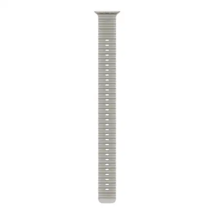 Apple Watch 49mm Translucent Grey Ocean Band Extension-Natural Titanium Finish