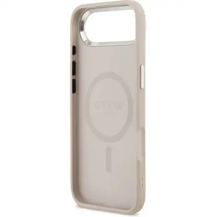 Guess PU Saffiano MagSafe kryt iPhone Air růžový