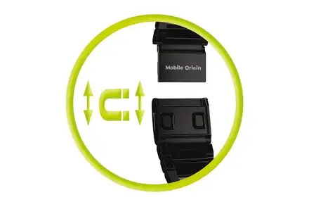 Mobile Origin řemínek Titanium Band Modena pro Apple Watch Ultra 49mm - Black