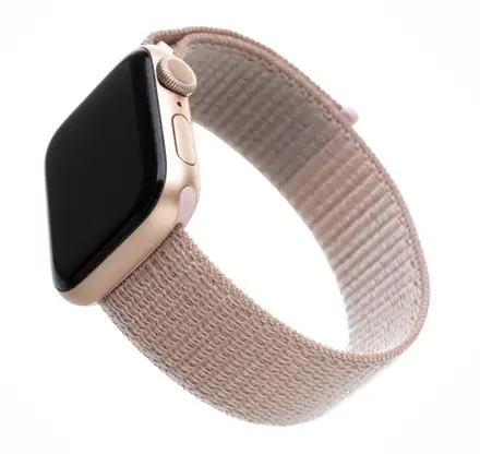 FIXED Nylon Strap pro Apple Watch 38/40/41 mm, růžové zlatý