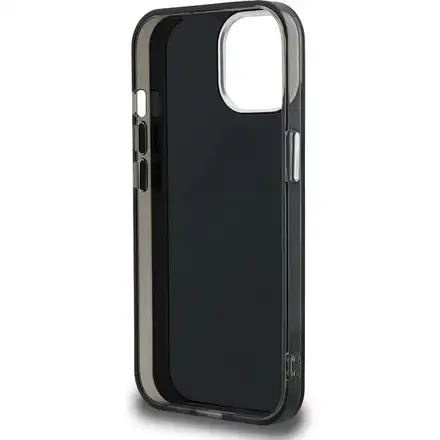 Karl Lagerfeld IML Aquarelle Choupette kryt iPhone 15 černý