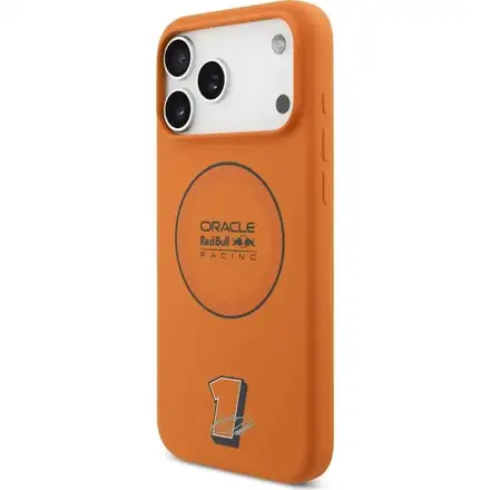Red Bull Silicone Blue Ring MagSafe Zadní Kryt pro iPhone 17 Pro Max oranžový