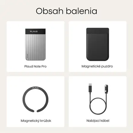 PLAUD Note Pro Black - AI hlasový záznamník