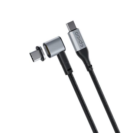 Epico Magnetický Opletený Datový kabel USB-C to USB-C - Šedý 2m