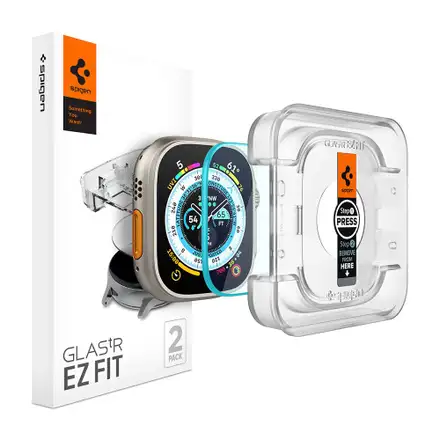 Spigen ochranné sklo Glas.tR EZ Fit pro Apple Watch Ultra 2 ks - Clear