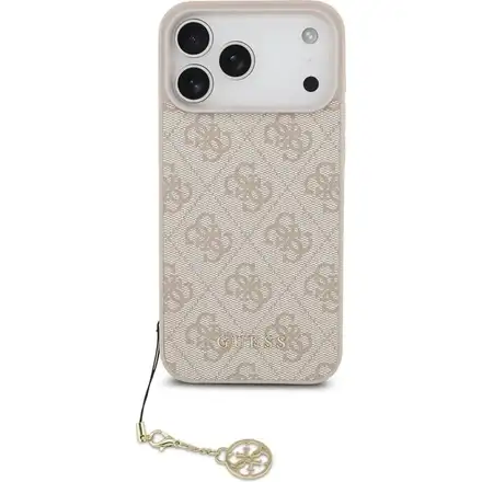 Guess 4G Charm MagSafe kryt iPhone 17 Pro růžový