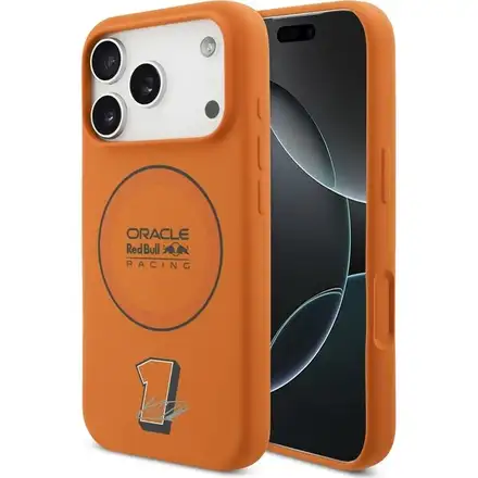 Red Bull Silicone Blue Ring MagSafe Zadní Kryt pro iPhone 17 Pro oranžový
