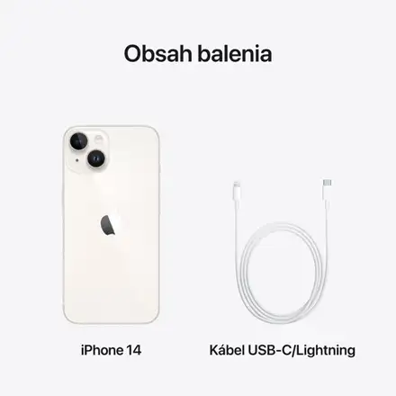 iPhone 14 128 GB Hvězdně bílý *Třída A*