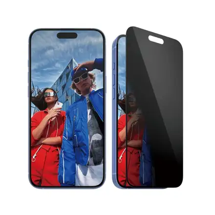 PanzerGlass ochranné sklo UWF Privacy pro iPhone 16 Plus/15 Plus - Black Frame