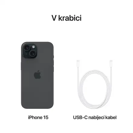 iPhone 15 256GB černá