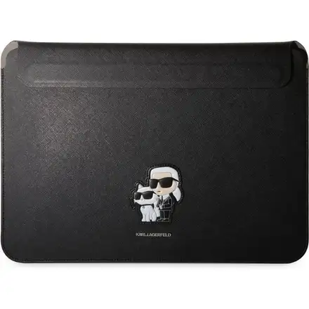 Karl Lagerfeld Saffiano Karl and Choupette Pouzdro na MacBook 13/14" černé