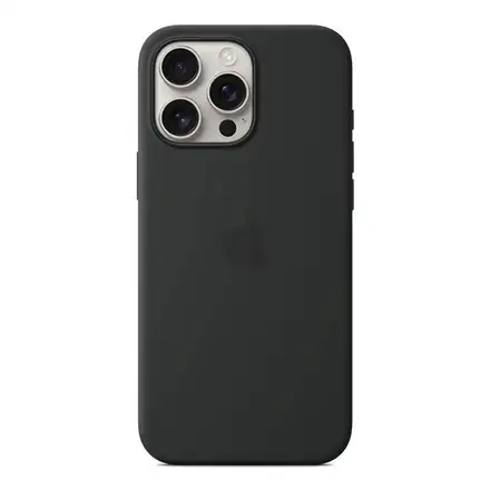 iPhone 16 Pro Max Silicone Case with MagSafe - Černá