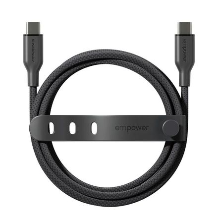 PanzerGlass kabel EMPOWER Racing USB-C na USB-C 2m 60W - černý