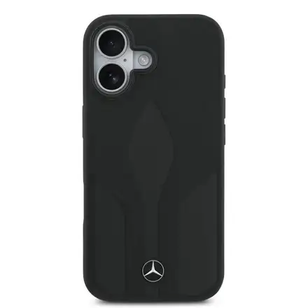 Mercedes Leather The Move MagSafe Zadní Kryt pro iPhone 17 černý