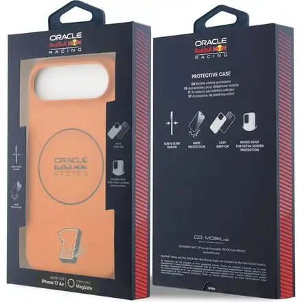 Red Bull Silicone Blue Ring MagSafe Zadní Kryt pro iPhone Air oranžový