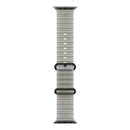 Apple Watch 49mm Translucent Grey Ocean Band-Black Titanium Finish