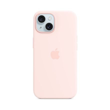 iPhone 15 Silicone Case with MagSafe-Light Pink