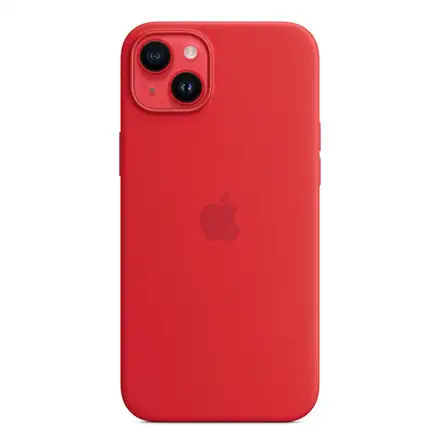 Apple iPhone 14 Plus Silicone Case with MagSafe-(PRODUCT)RED