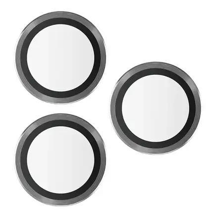 PanzerGlass ochranné sklo Hoops pro iPhone 15 Pro/15 Pro Max-Black Metal