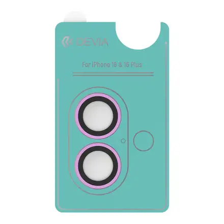 Devia Peak Series Lens Protector pro iPhone 16/16 Plus - Pink